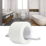 Wall Mounted Paper Roll Holder Towel Hanger Toilet Paper Rack Bathroom Kitchen OrganizerWhite