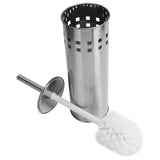Toilet Brush and Vented Holder Set Stainless Steel Cleaning Brush for Bathroom Toilet