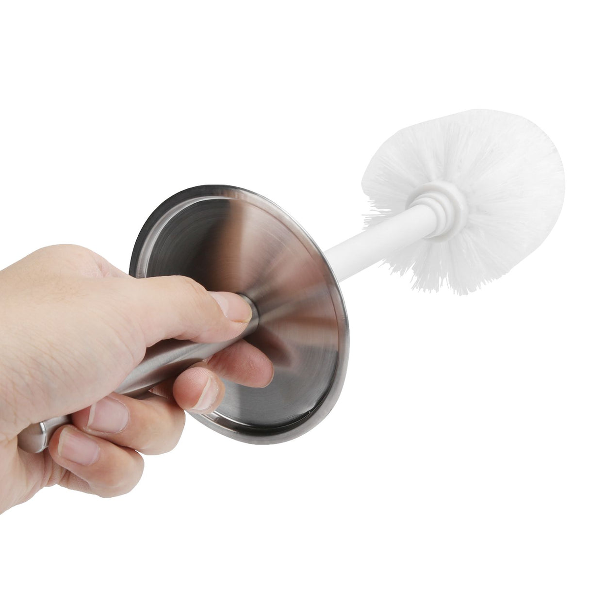 Toilet Brush and Vented Holder Set Stainless Steel Cleaning Brush for Bathroom Toilet