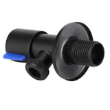 G1/2 Thread Angle Valve Stainless Steel Water Stop Valve for Bathroom Toilet SuppliesSingle Cold - Rear View