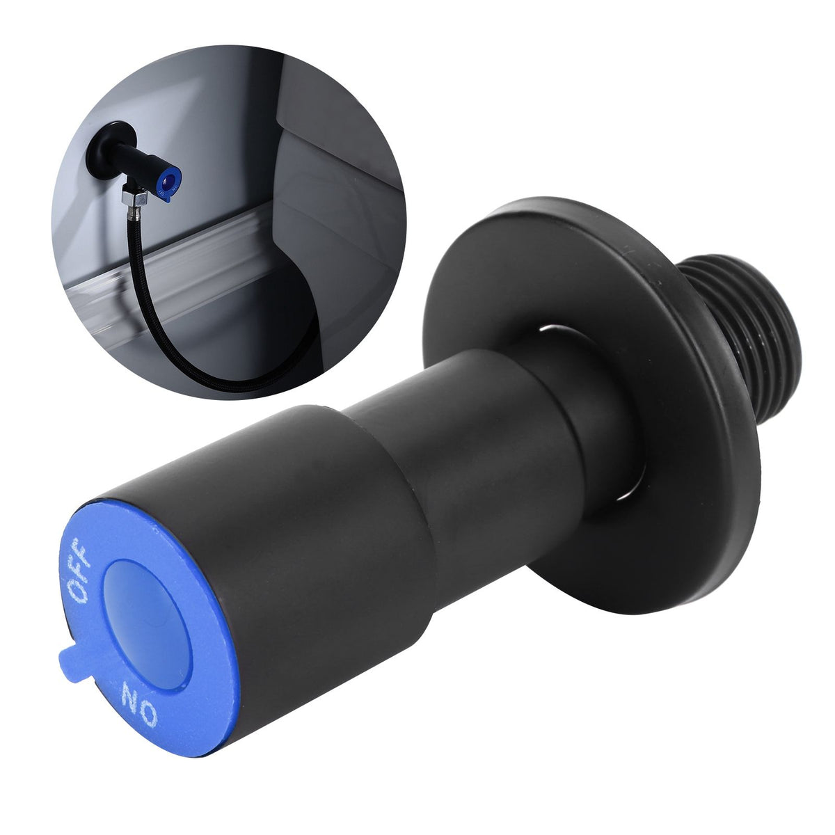 G1/2 Thread Angle Valve Stainless Steel Water Stop Valve for Bathroom Toilet SuppliesSingle Cold