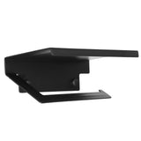 Toilet Paper Rack Wall Mounted Paper Towel Stand with Phone Holder Bathroom Supplies Black - Side View