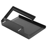 Toilet Paper Rack Wall Mounted Paper Towel Stand with Phone Holder Bathroom Supplies Black - 45-Degree Angle