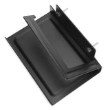 Toilet Paper Rack Wall Mounted Paper Towel Stand with Phone Holder Bathroom Supplies Black