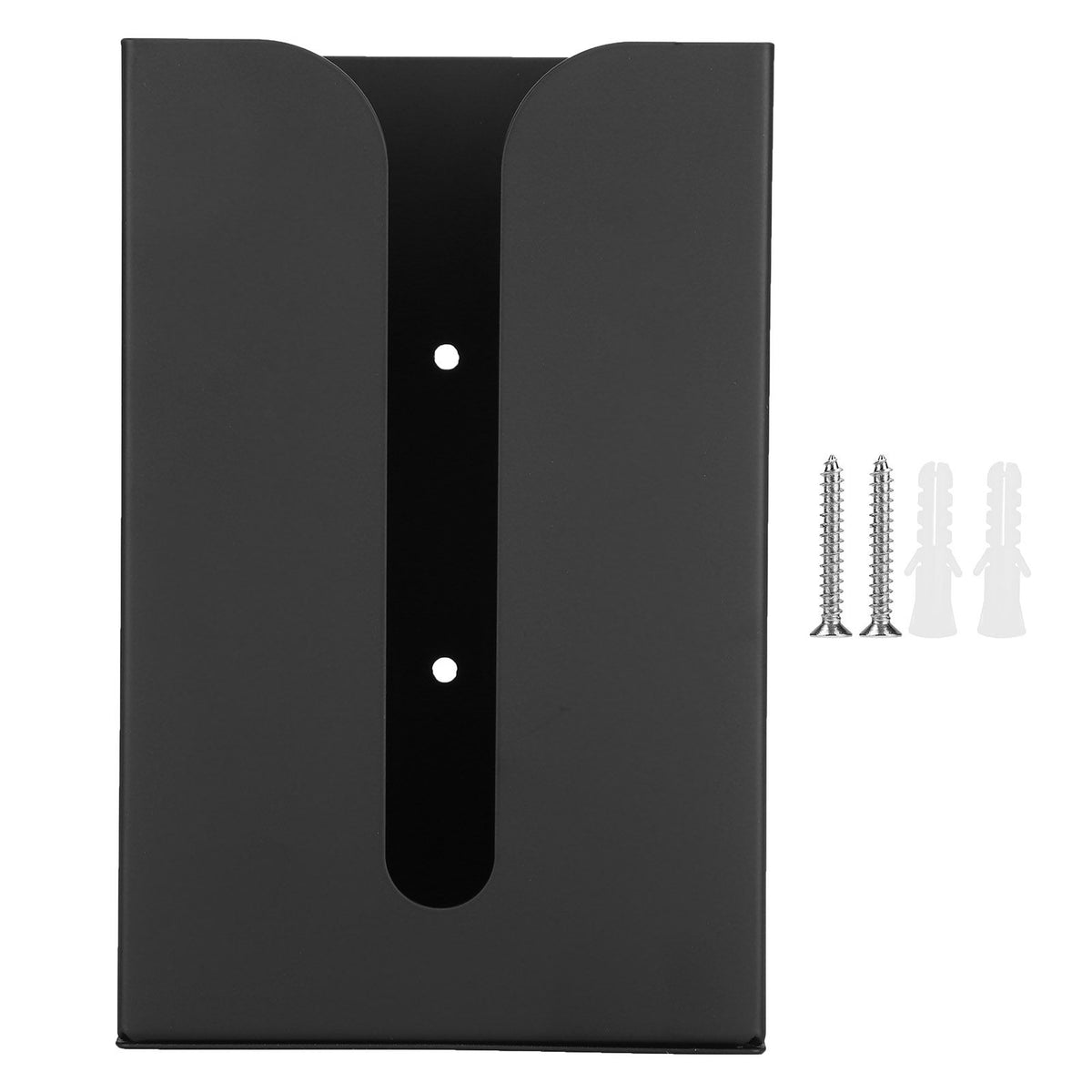 Black Tissue Box Holder Stand Wall Mount Napkin Organizer for Kitchen Bathroom Toilet