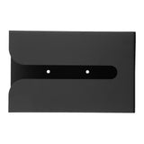 Black Tissue Box Holder Stand Wall Mount Napkin Organizer for Kitchen Bathroom Toilet - Front View
