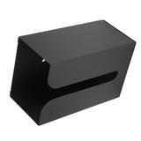 Black Tissue Box Holder Stand Wall Mount Napkin Organizer for Kitchen Bathroom Toilet - 45-Degree Angle