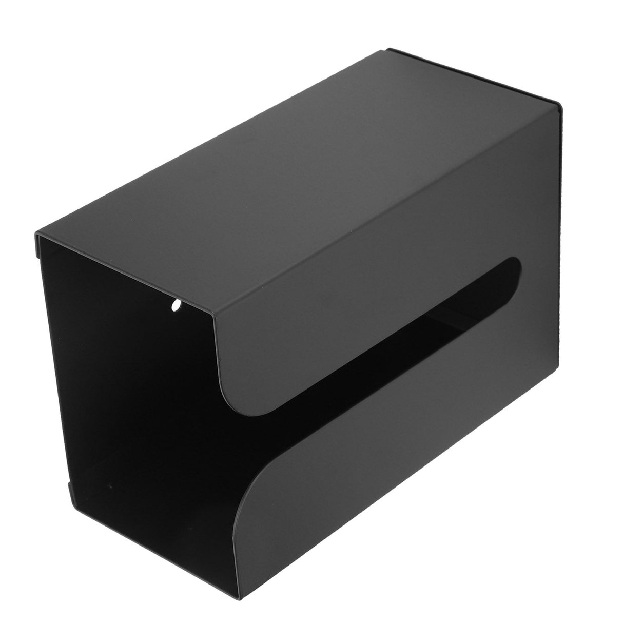 Black Tissue Box Holder Stand Wall Mount Napkin Organizer for Kitchen Bathroom Toilet