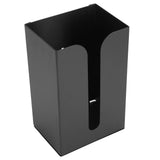 Black Tissue Box Holder Stand Wall Mount Napkin Organizer for Kitchen Bathroom Toilet - Close-Up Angle