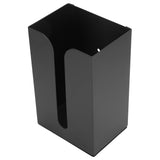 Black Tissue Box Holder Stand Wall Mount Napkin Organizer for Kitchen Bathroom Toilet - Low Angle