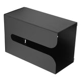 Black Tissue Box Holder Stand Wall Mount Napkin Organizer for Kitchen Bathroom Toilet