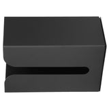 Black Tissue Box Holder Stand Wall Mount Napkin Organizer for Kitchen Bathroom Toilet