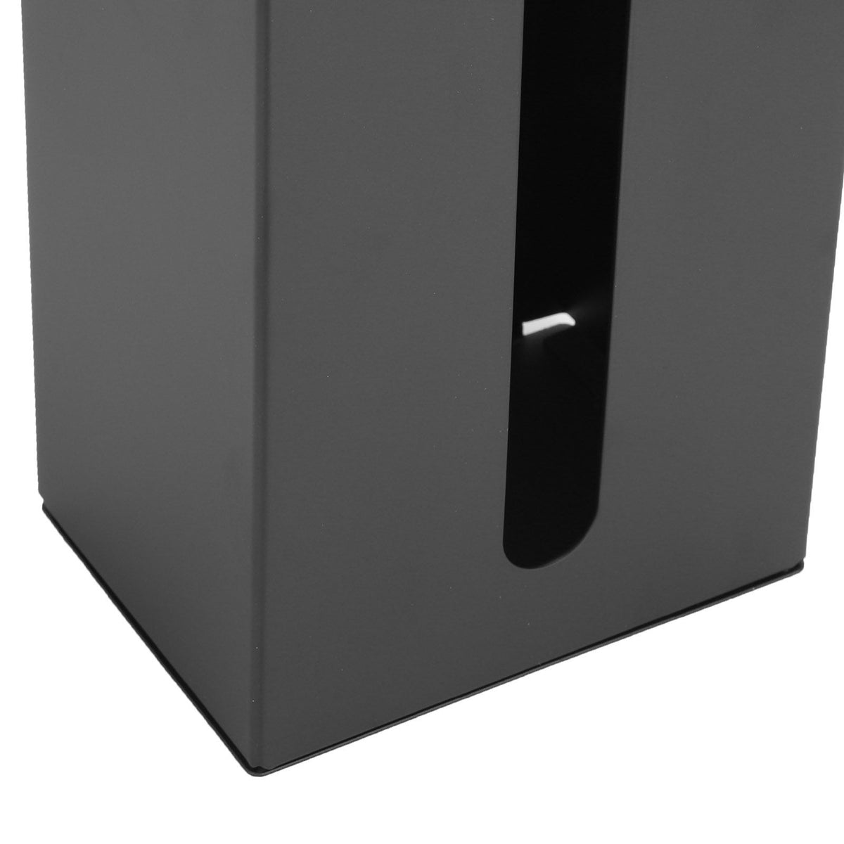 Black Tissue Box Holder Stand Wall Mount Napkin Organizer for Kitchen Bathroom Toilet