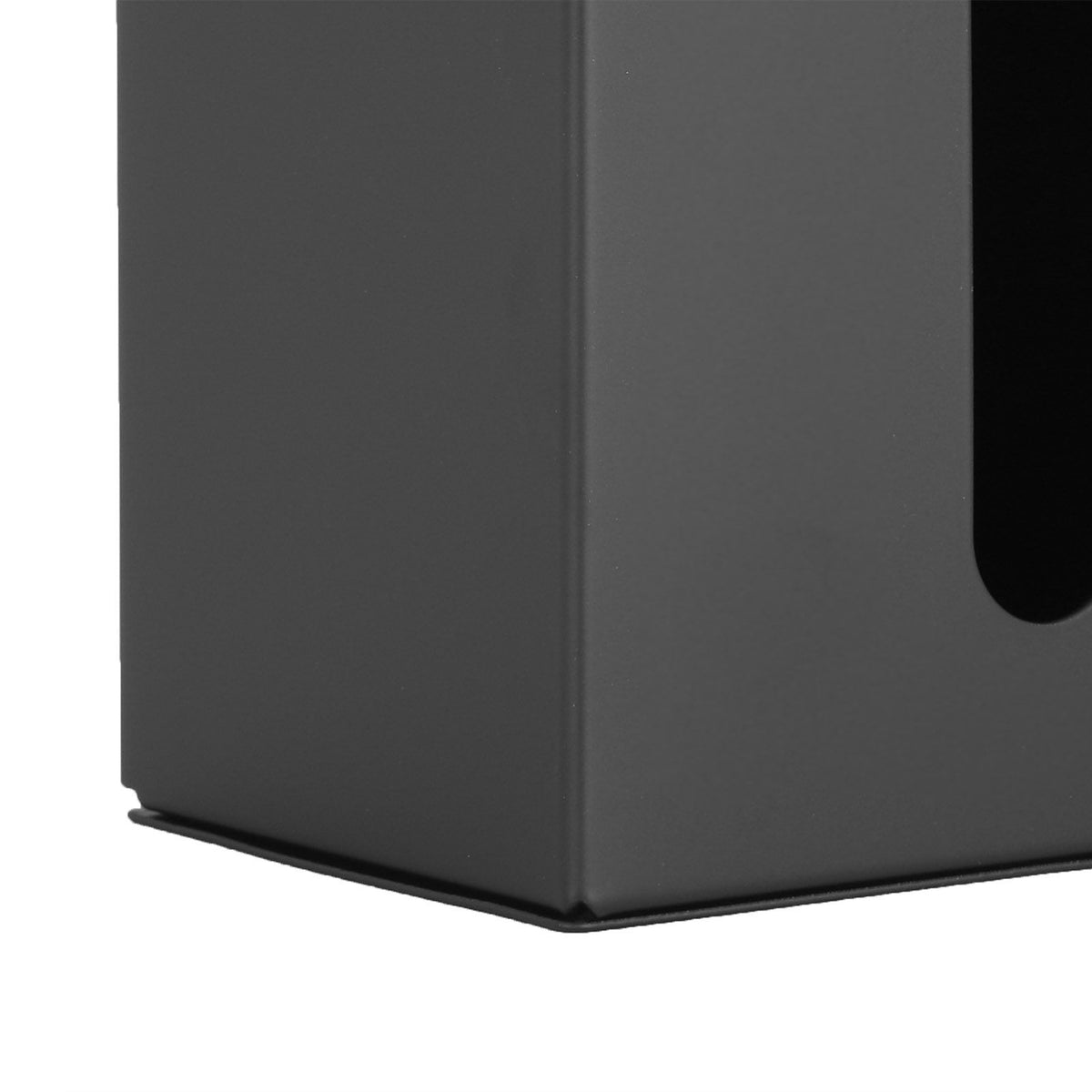 Black Tissue Box Holder Stand Wall Mount Napkin Organizer for Kitchen Bathroom Toilet