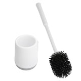 Toilet Brush with Holder Set Wall Mounted Soft Toilet Cleaner Brush for Bathroom