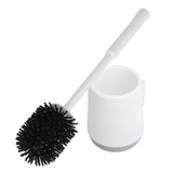 Toilet Brush with Holder Set Wall Mounted Soft Toilet Cleaner Brush for Bathroom