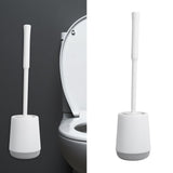 Toilet Brush with Holder Set Wall Mounted Soft Toilet Cleaner Brush for Bathroom