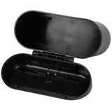 Car Trash Can Portable Hanging Garbage Waste Bin with Lid Vehicle Interior Accessory Black - Front View