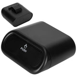 Car Trash Can Portable Hanging Garbage Waste Bin with Lid Vehicle Interior Accessory Black