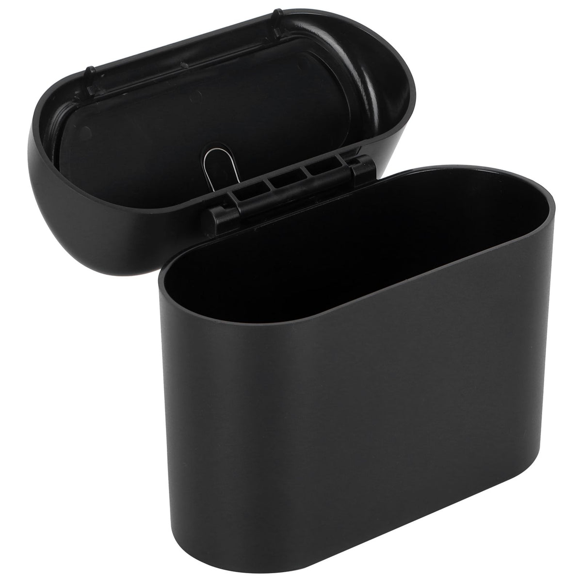 Car Trash Can Portable Hanging Garbage Waste Bin with Lid Vehicle Interior Accessory Black