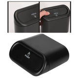 Car Trash Can Portable Hanging Garbage Waste Bin with Lid Vehicle Interior Accessory Black - Extra Image