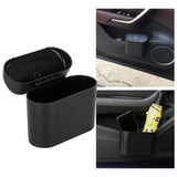 Car Trash Can Portable Hanging Garbage Waste Bin with Lid Vehicle Interior Accessory Black - Extra Image