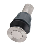 No Glue Stainless Steel Basin Drain Sink Drain Stopper NonOverflow Bathroom Hardware - 45-Degree Angle