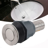 No Glue Stainless Steel Basin Drain Sink Drain Stopper NonOverflow Bathroom Hardware