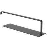 Paper Towel Holder Under Cabinet Self Adhesive Toilet Paper Rack Bathroom Kitchen Matte Black - Rear View