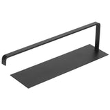 Paper Towel Holder Under Cabinet Self Adhesive Toilet Paper Rack Bathroom Kitchen Matte Black