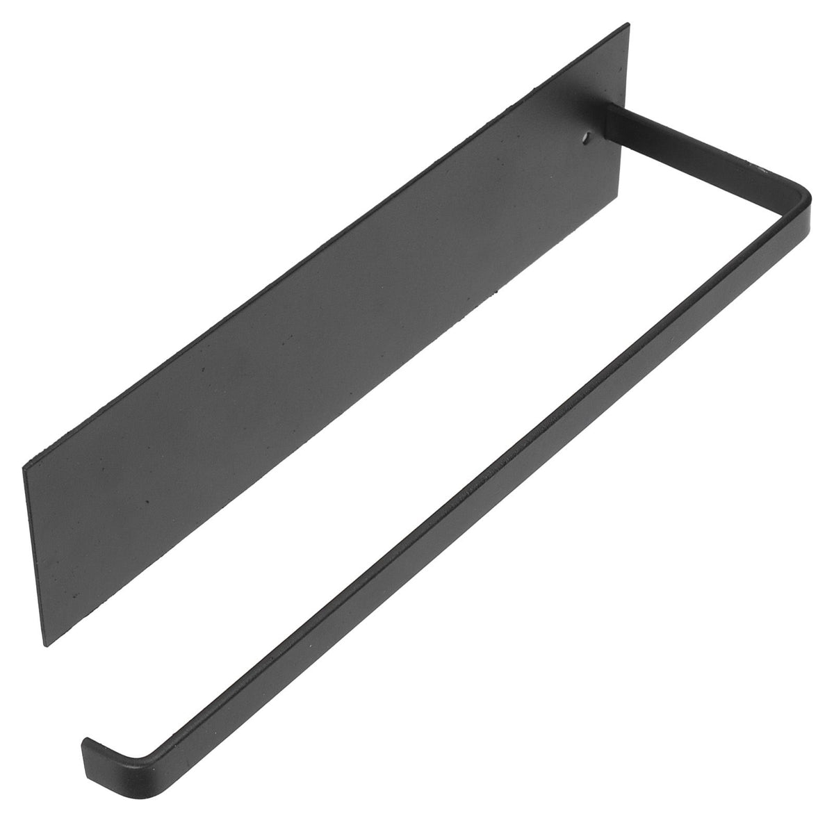 Paper Towel Holder Under Cabinet Self Adhesive Toilet Paper Rack Bathroom Kitchen Matte Black