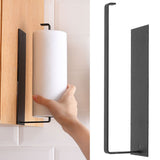 Paper Towel Holder Under Cabinet Self Adhesive Toilet Paper Rack Bathroom Kitchen Matte Black - Extra Image