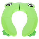 Folding Potty Seat Pad Portable Baby Toddler Toilet Training Seat Non Slip Pad for Travel(Green )
