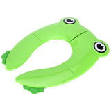 Folding Potty Seat Pad Portable Baby Toddler Toilet Training Seat Non Slip Pad for Travel(Green ) - Side View