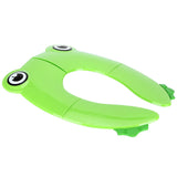 Folding Potty Seat Pad Portable Baby Toddler Toilet Training Seat Non Slip Pad for Travel(Green ) - Top-Down View