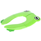 Folding Potty Seat Pad Portable Baby Toddler Toilet Training Seat Non Slip Pad for Travel(Green ) - Low Angle