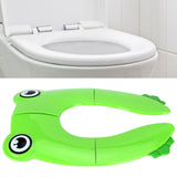 Folding Potty Seat Pad Portable Baby Toddler Toilet Training Seat Non Slip Pad for Travel(Green ) - Extra Image