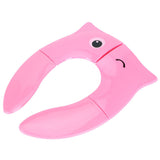 Folding Potty Seat Pad Portable Baby Toddler Toilet Training Seat Non Slip Pad for Travel(Pink )