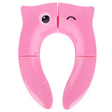 Folding Potty Seat Pad Portable Baby Toddler Toilet Training Seat Non Slip Pad for Travel(Pink ) - 45-Degree Angle