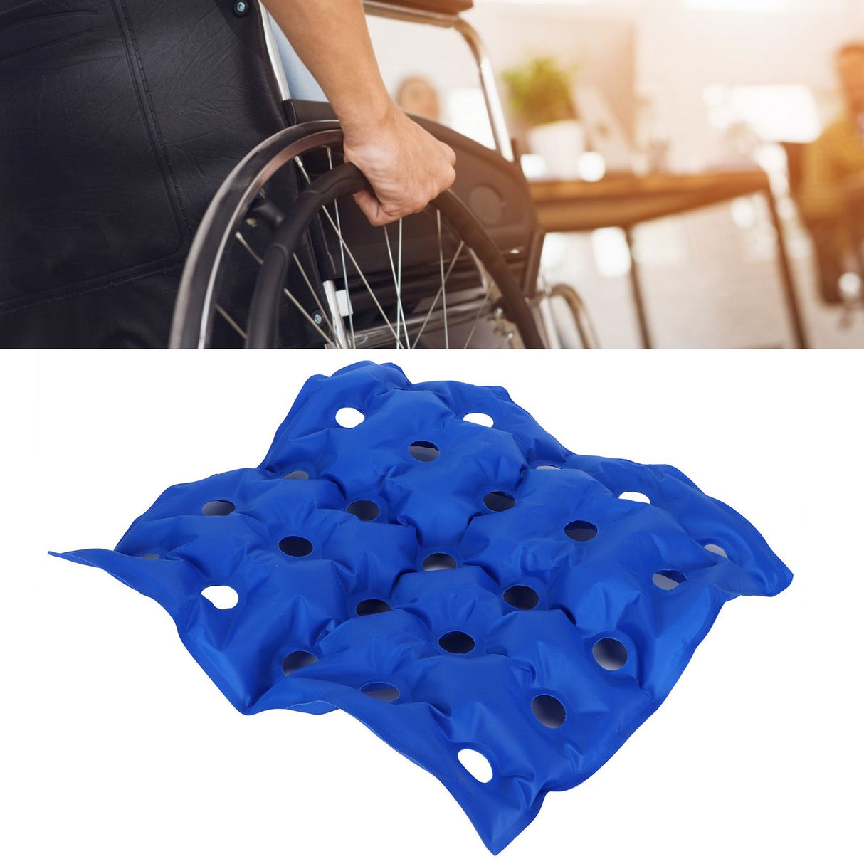 Inflatable Seat Cushion Comfortable Chair Cushion for Wheel Chair Home Office Use