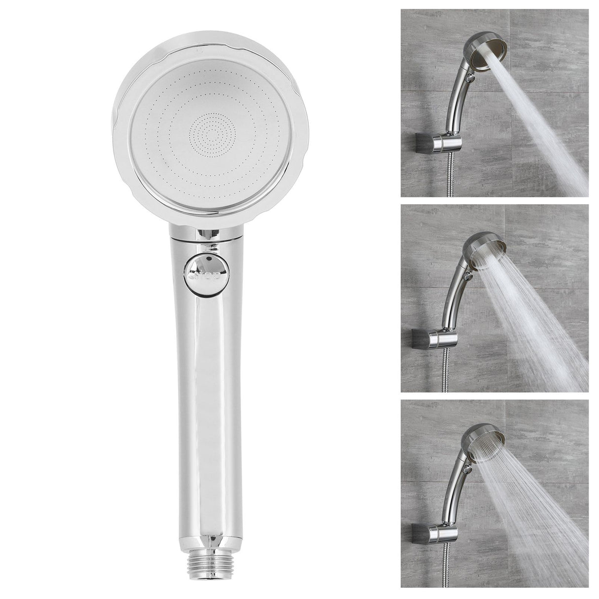 G1/2in High Pressure Showerhead ABS Handheld Bath Shower Sprayer Bathroom Supplies