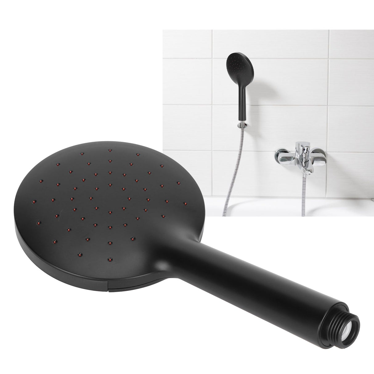 G1/2in Shower Head High Pressure Handheld Bath Shower Sprayer Accessories for Home Bathroom