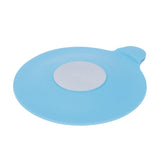 Bathtub Drain Stopper Silicone Sink Suction Cup Drain Plug Cover for Kitchen Bathroom Blue - Front View