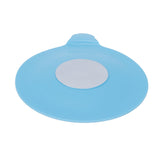 Bathtub Drain Stopper Silicone Sink Suction Cup Drain Plug Cover for Kitchen Bathroom Blue - Side View