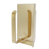 Golden Stainless Steel Roll Paper Shelf Bathroom Toilet Paper Holder Rack for Home - Top-Down View