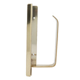 Golden Stainless Steel Roll Paper Shelf Bathroom Toilet Paper Holder Rack for Home - Rear View