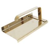 Golden Stainless Steel Roll Paper Shelf Bathroom Toilet Paper Holder Rack for Home - Close-Up Angle