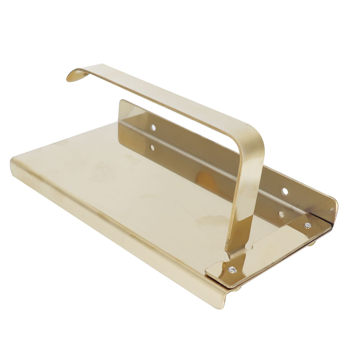 Golden Stainless Steel Roll Paper Shelf Bathroom Toilet Paper Holder Rack for Home
