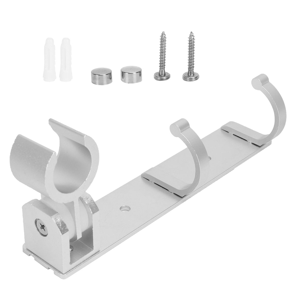 Adjustable Shower Head Holder with Hook Wall Mounted Bath Accessories Storage Organizer
