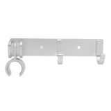 Adjustable Shower Head Holder with Hook Wall Mounted Bath Accessories Storage Organizer - Rear View